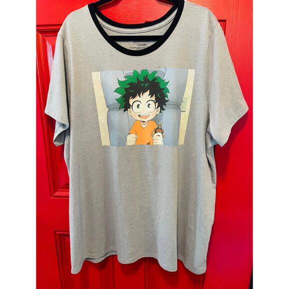 Hot Topic Plus Size 3 My Hero Academia Anime Funimation Ringer T Shirt Baby Deku - Picture 1 of 1